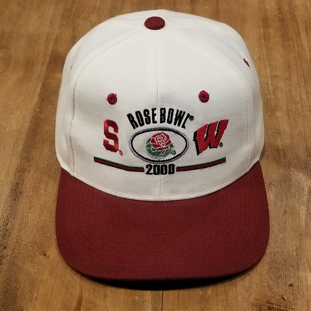 Vintage Stanford Wisconsin Rose Bowl 2000 College Football One Size White
